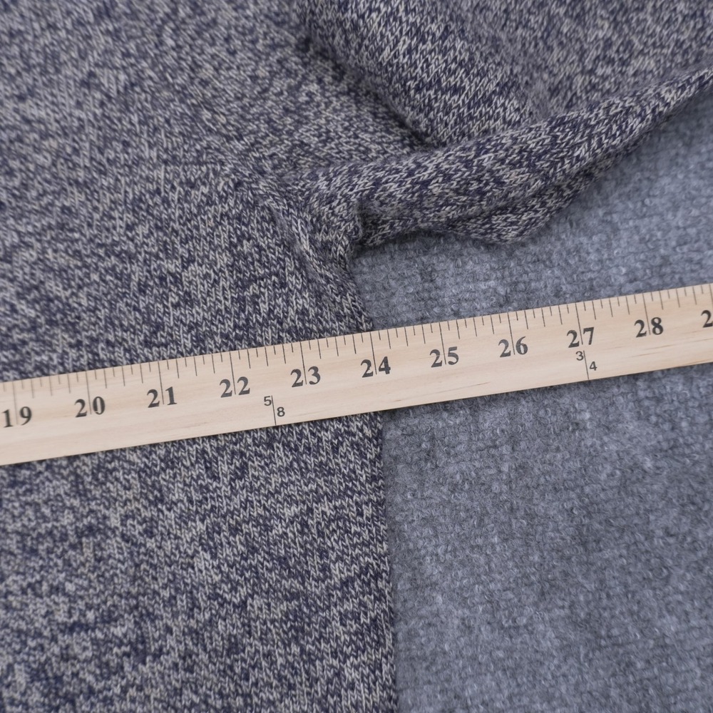 J.Crew Rugged Merino Sweater Mens XL Navy Marled Wool Blend Crewneck - Picture 7 of 7